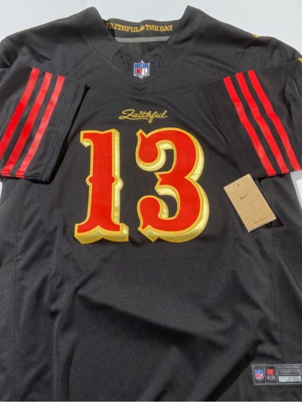 Brock Purdy Black Jersey Vapor Stitched